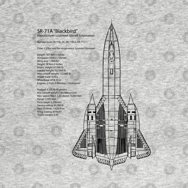 SR71 Blackbird by Griffen